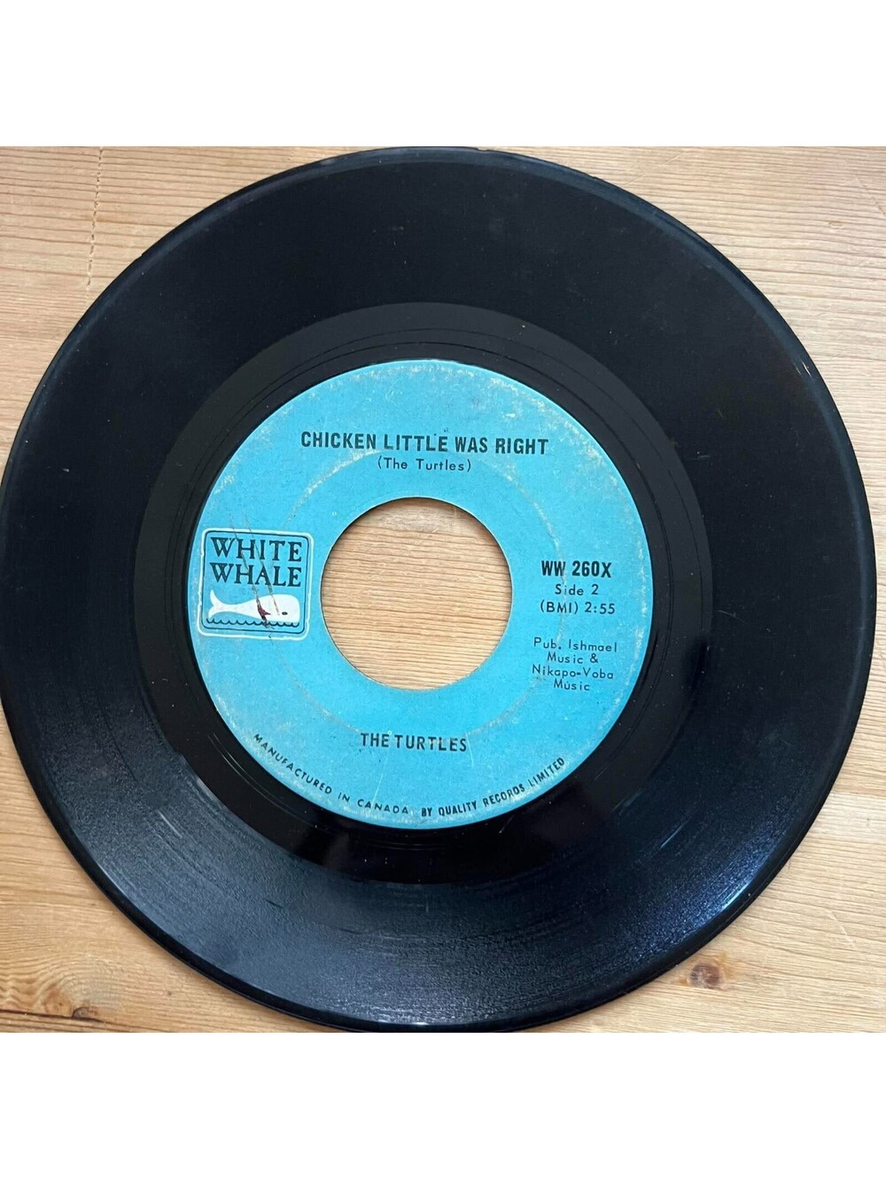 The Turtles - Chicken Little was Right/She's my Girl 45rpm VG+ R17